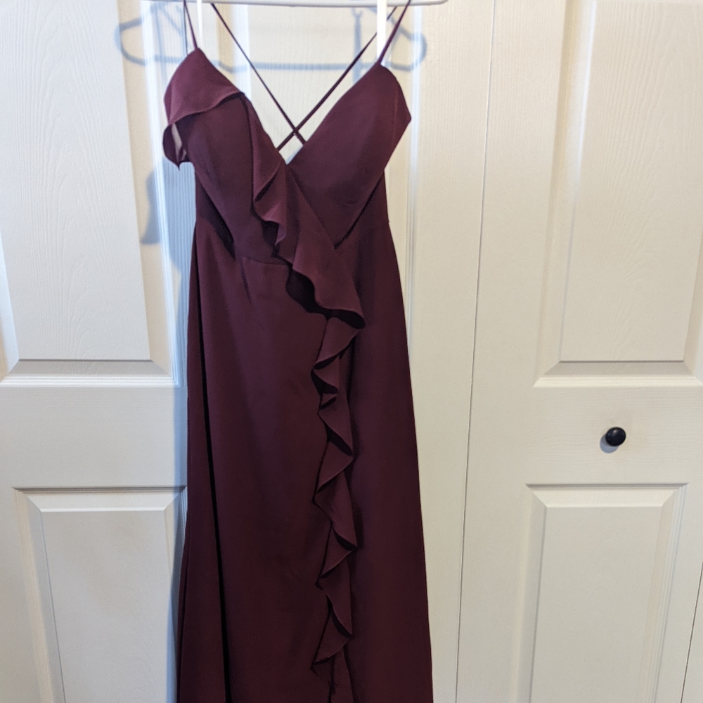 Revelry bridesmaid dress Paloma in Cabernet 8